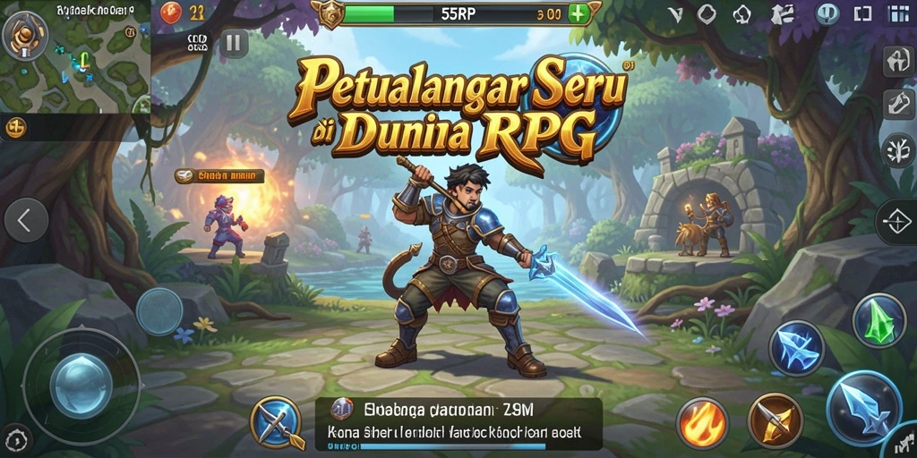 Tampilan gameplay RPG yang menarik di 55RP.