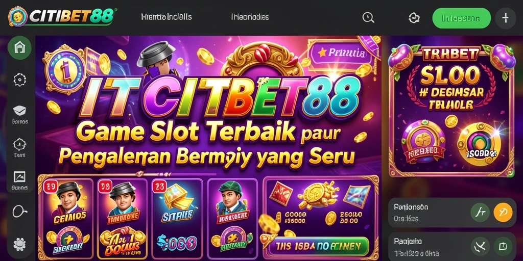 Tampilan menarik dari gameplay Slot CITIBET88 yang seru.
