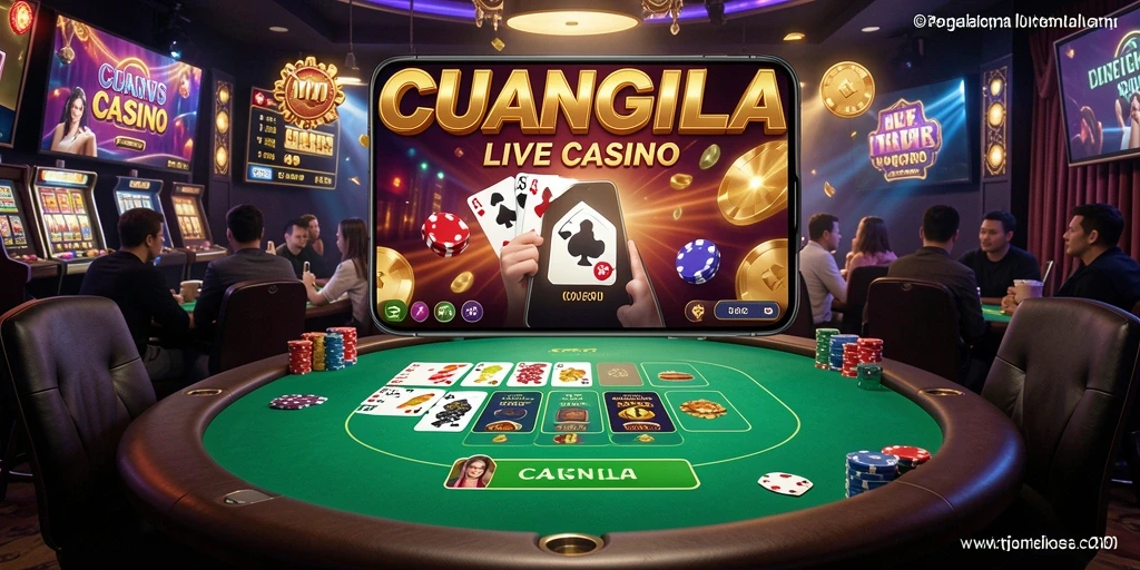 Tampilan gameplay Live Casino CUANGILA yang mengasyikkan dan interaktif.