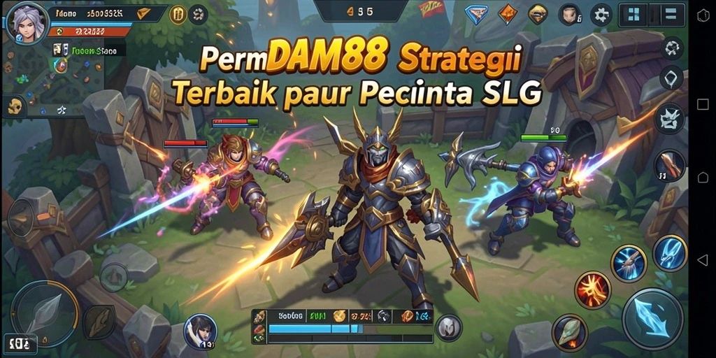 Tangkapan layar utama DAM88 menunjukkan aksi pertarungan seru di dunia SLG.