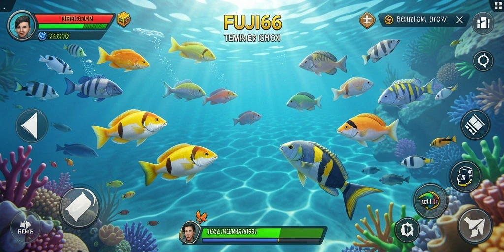 Tampilan menarik dari gameplay FUJI66 saat menembak ikan.