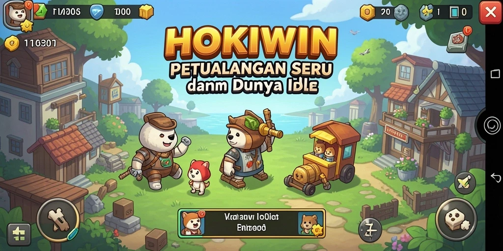 Tangkapan layar HOKIWIN menampilkan gameplay santai dan menarik.