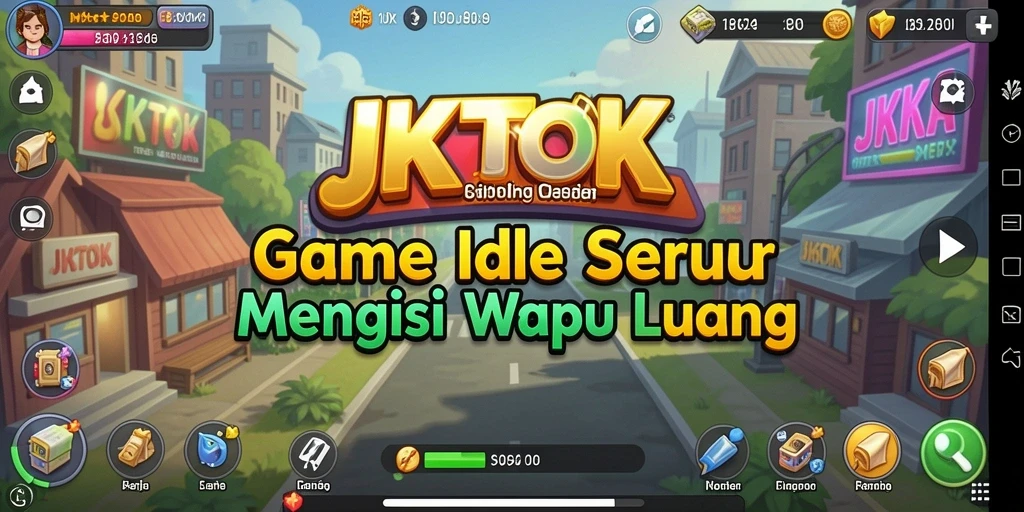 Screenshot gameplay JKTOK menampilkan aksi Idle yang seru.