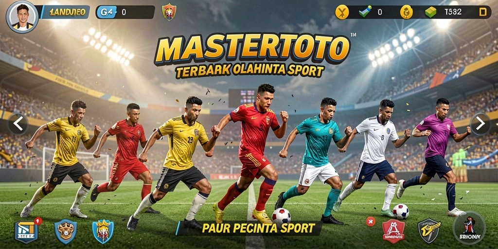 Screenshot gameplay MASTERTOTO menunjukkan aksi mendebarkan dalam olahraga.