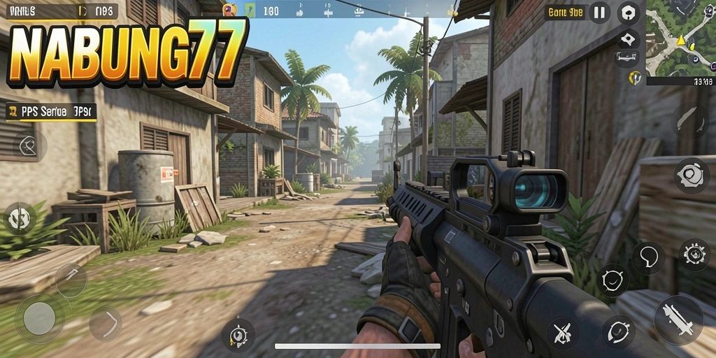 Tampilan menarik dari gameplay intens di NABUNG77.