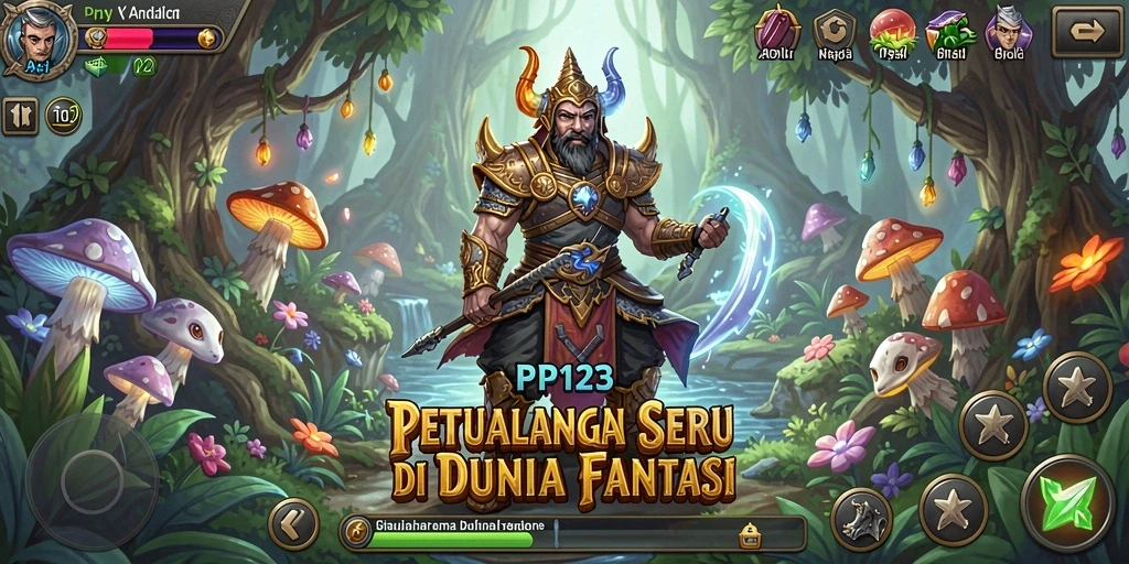 Screenshot gameplay PP123 menunjukkan aksi petualangan mendebarkan.