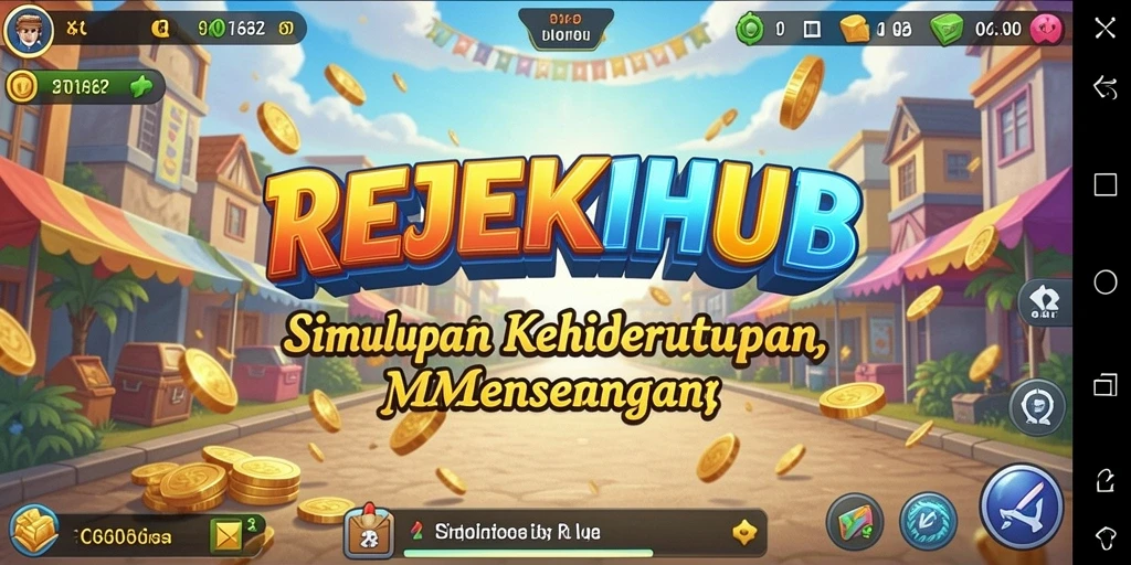 Tangkapan layar gameplay REJEKIHUB yang menarik dan penuh warna.