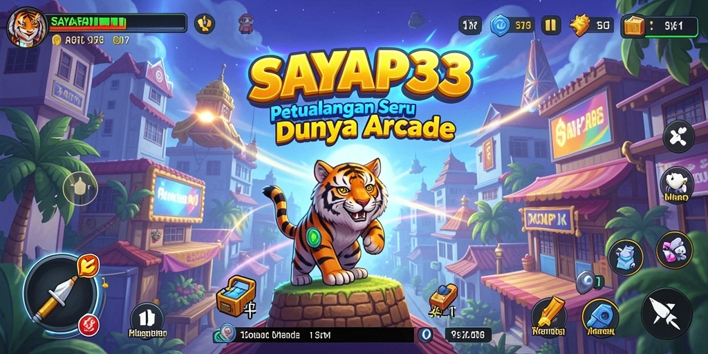 Screenshot utama SAYAP33 menampilkan aksi seru gameplay Arcade.