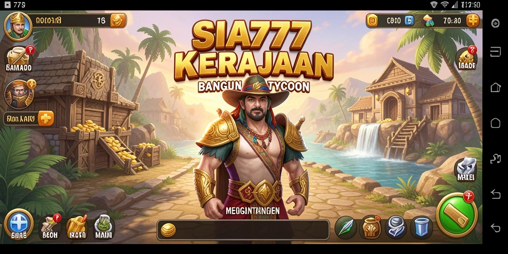 Screenshot <strong>SIA777</strong> menunjukkan pemain mengelola kerajaan bisnis.