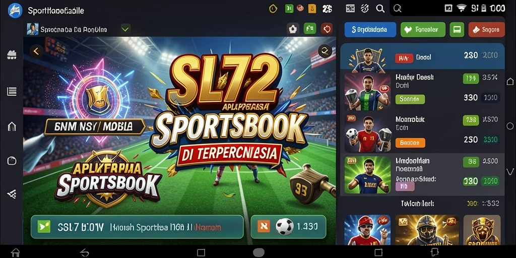 Tampilan gameplay Sportsbook di aplikasi SL72 yang menarik.