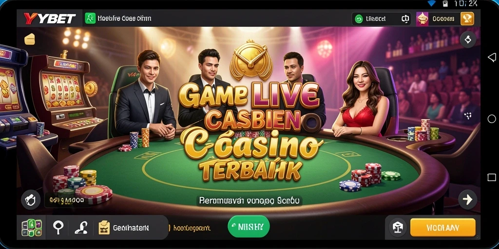 Tampilan gameplay Live Casino yang mendebarkan dan interaktif.